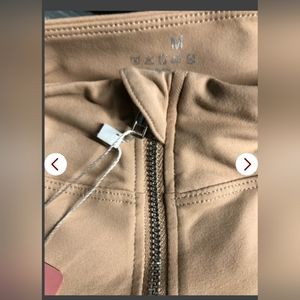 NWT Nude color workout jacket size M